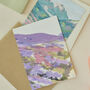 Scottish Purple Heather Mountains Card, thumbnail 6 of 6