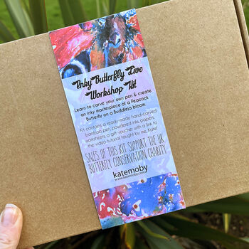 Pen And Ink Butterfly Drawing Workshop Video Tutorial Gift Set, 7 of 12