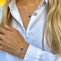 September Sapphire Birthstone Jewellery Set For Birthday, Sterling Silver, thumbnail 1 of 5