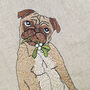 Embroidered Dog Christmas Stocking, thumbnail 5 of 8