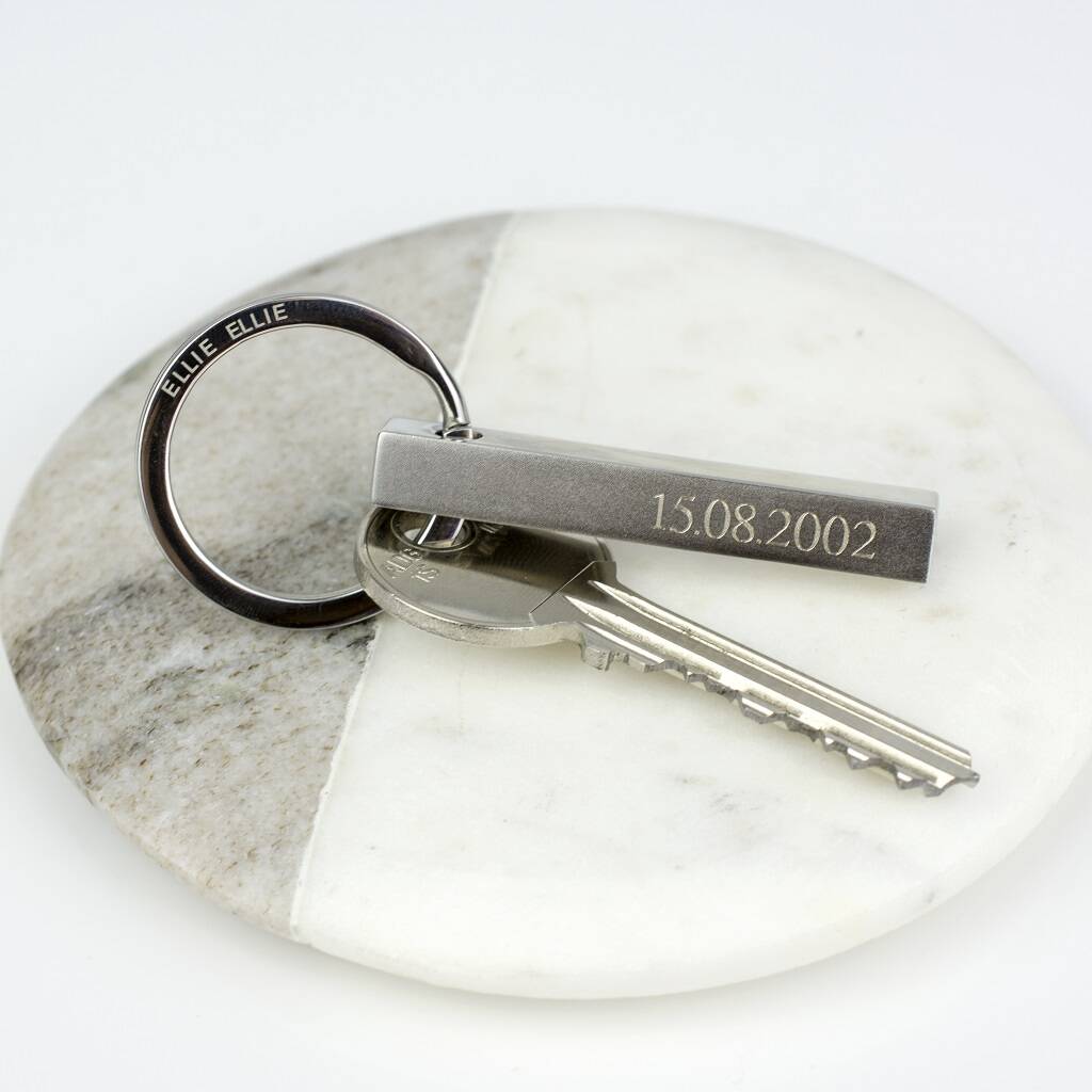 Personalised Bar Keyring By Ellie Ellie