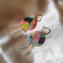 Monet | Polymer Clay Earrings With Czech Glass Beads, thumbnail 1 of 9