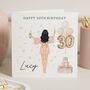Personalised 30th Birthday Card For Her With Champagne, thumbnail 1 of 7