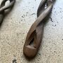 Vintage Handcarved Wooden Salad Servers, thumbnail 2 of 6