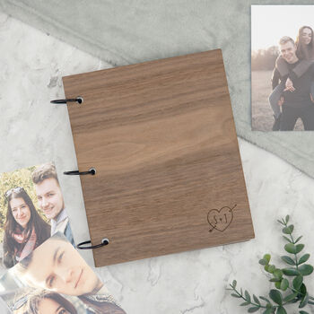 Personalised Carved Heart Scrapbook For Couples, 8 of 10