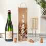 Personalised Birthday Wine Box And Cork Collector | Custom Birthday Gift, thumbnail 1 of 8