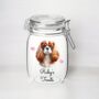 Personalised King Charles Spaniel Dog Treat Jar, thumbnail 1 of 2