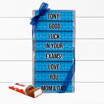 Sending Good Luck Vibes Personalised Chocolate Gift, 2 of 11