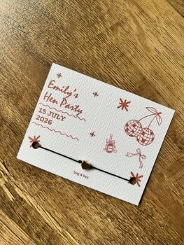 Personalised Hen Party Bracelets / Bride Bracelet, 3 of 3