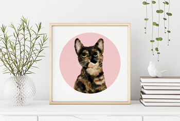 Personalised Dog Cat Pet Custom Portrait, Print/Digital, 8 of 8