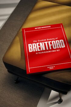 Brentford Fc Personalised Football Gift The Bees Newspaper History Book, 12 of 12