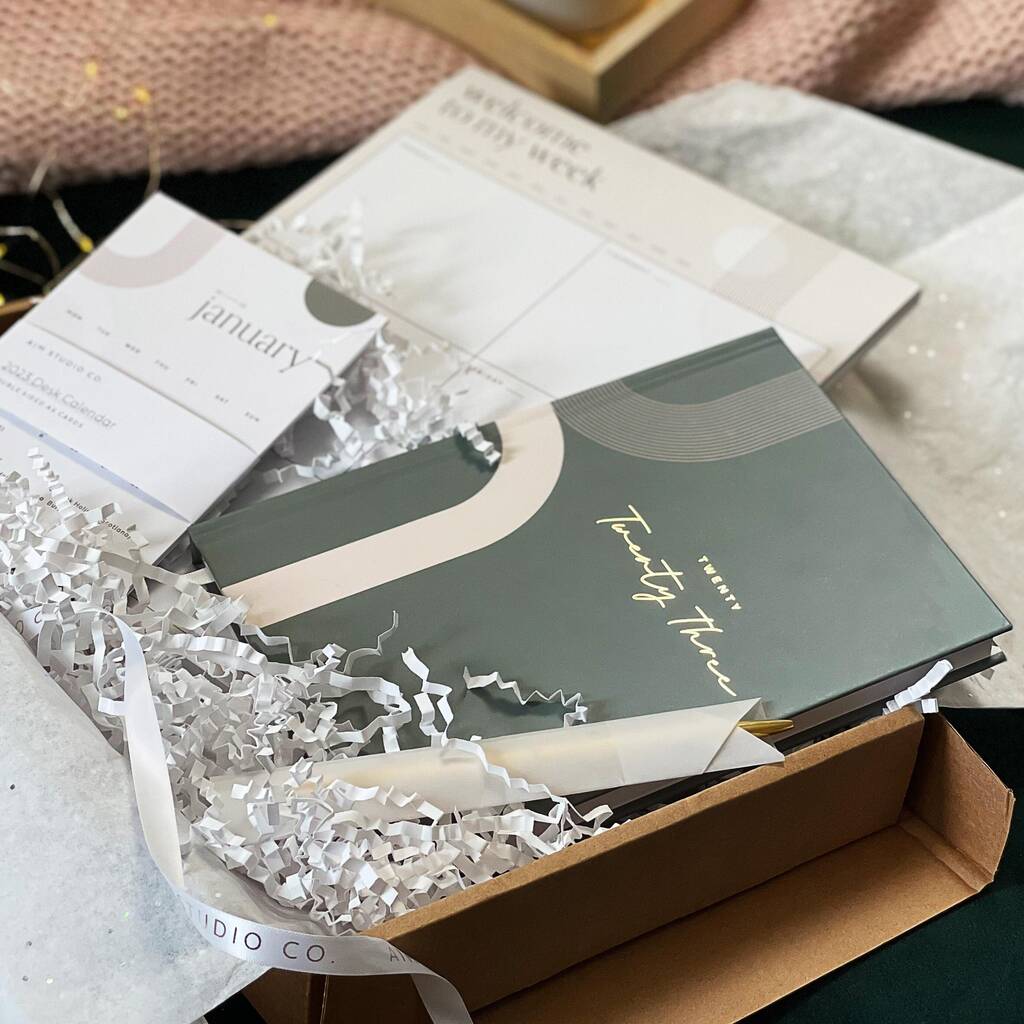 Personalised Stationery Christmas Gift Box Bundle By AIM Studio Co