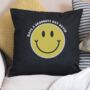 Personalised Smiley Cushion Cover, thumbnail 3 of 3