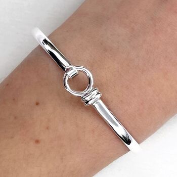 Personalised Sterling Silver Bangle Bracelet, 6 of 11