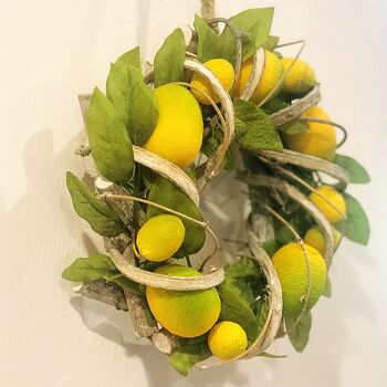 Citrus Lemon Wreath, 3 of 4