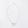 Hearts Linked Twisted 14k Gold Filled Necklace, thumbnail 2 of 5