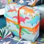 Colourful Dinosaur Luxury Birthday Wrapping Paper, thumbnail 2 of 3