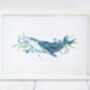 Personalised Humpback Whale Art Print, thumbnail 2 of 3