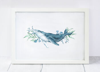 Personalised Humpback Whale Art Print, 2 of 3