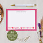 Personalised Pink Heart Note Cards A6 Notecard Set, thumbnail 3 of 5