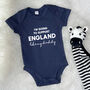 I'm Going To Support… Team Personalised Babygrow, thumbnail 2 of 9