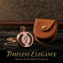 Personalised The Clipper Pocket Watch With Case Elegant Keepsake For Birthday And Anniversary, thumbnail 4 of 12