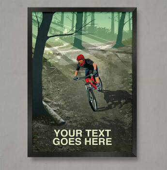 Personalised Mountain Bike Trail Poster, 2 of 7