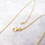 18ct Gold Plated Rose Quartz Pendant Necklace, thumbnail 6 of 6