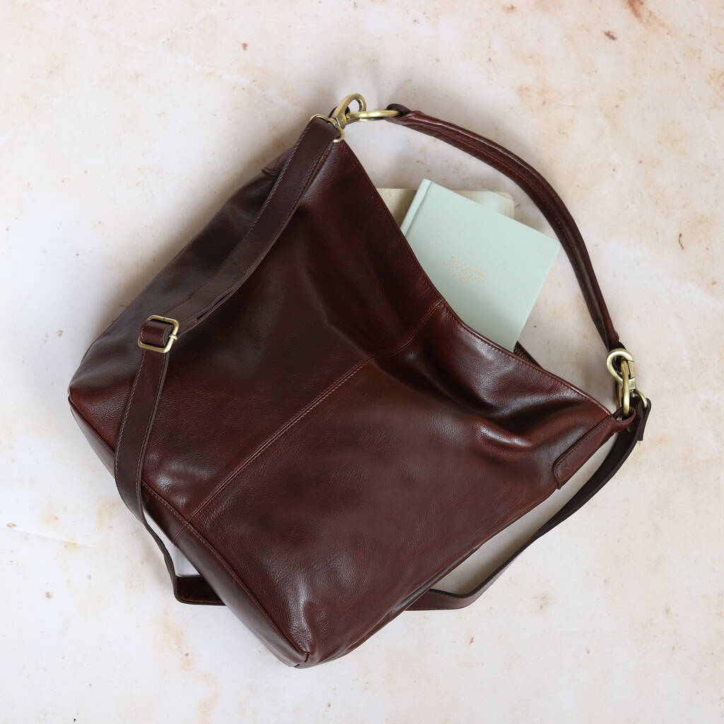 Brown Leather Hobo Shoulder Bag By The Leather Store ...