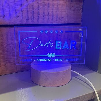 Personalised Light Up Bar Sign, 2 of 3