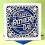 Personalised Papercut Father's Day Card, thumbnail 1 of 5