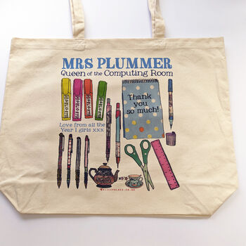 Personalised Queen Of The Classroom Bag, 6 of 6