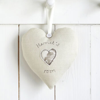 Personalised Hanging Heart Gift For Girls Christening Or 1st Holy Communion, 5 of 11