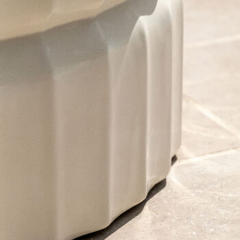 Calabria Cream Smooth Concrete Coffee Table, 2 of 7
