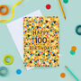 100th Birthday Card For Men, Geometric 100th Card, For Him, thumbnail 1 of 2