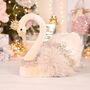 Opulent Velvet Christmas Swan Decoration, thumbnail 1 of 4