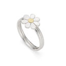 Forget Me Not Ring In Solid Silver And 18ct Gold By Diana Greenwood ...