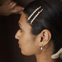Alyssa Freshwater Pearl Hair Slide Short, thumbnail 3 of 6