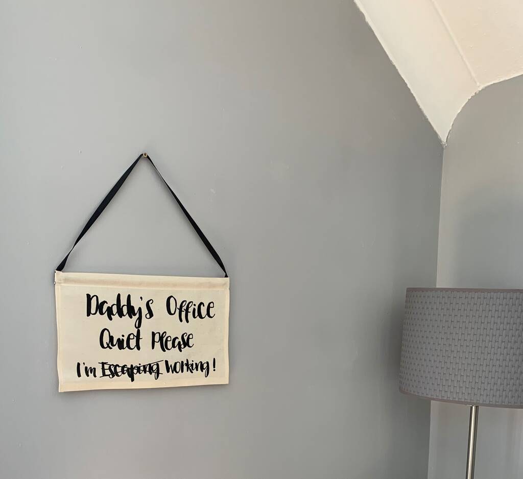 Home Office Working From Home Sign Gift By Matchimony