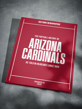 Arizona Cardinals Personalised Gift Newspaper Book, 7 of 12