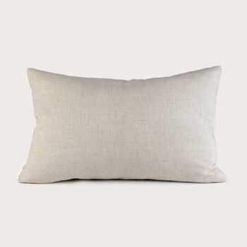 Natural Linen And Black Landscape Cushion, 4 of 4