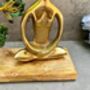Zen Yoga Pose Sculpture With Tree Of Life Statue Gift Padmasana Lotus Pose, thumbnail 8 of 8