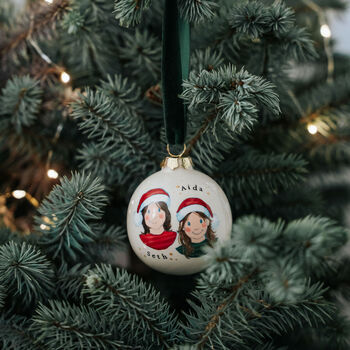 Child's Portrait Christmas Bauble, 4 of 8