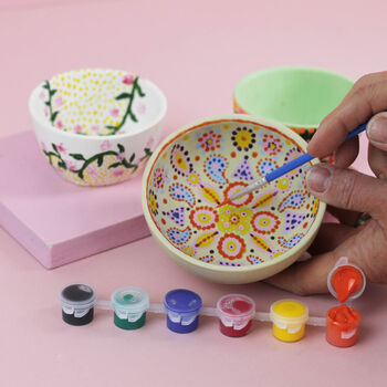 Handmade Jesmonite Paint Your Own Bowl Kit, 2 of 8