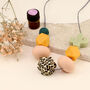 Essential Oil Diffuser Leopard Silicone Necklace, thumbnail 3 of 6
