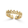 14 K Dainty Gold Crown Ring Set, thumbnail 2 of 6