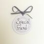 Special Friend Handmade Card With Bow, thumbnail 2 of 2