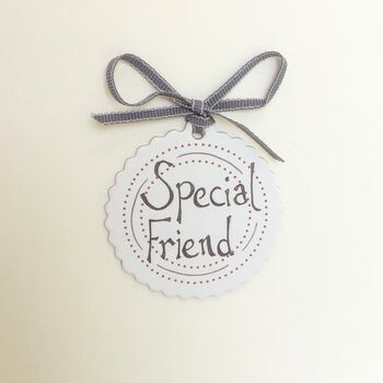 Special Friend Handmade Card With Bow, 2 of 2