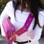 Fuchsia Pink Dressage Horse Bag Strap | Extra Long Crossbody Replacement Bag Strap, thumbnail 6 of 7