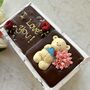 Chocolate Teddy Bear And Flowers, Sweet Box, thumbnail 10 of 11
